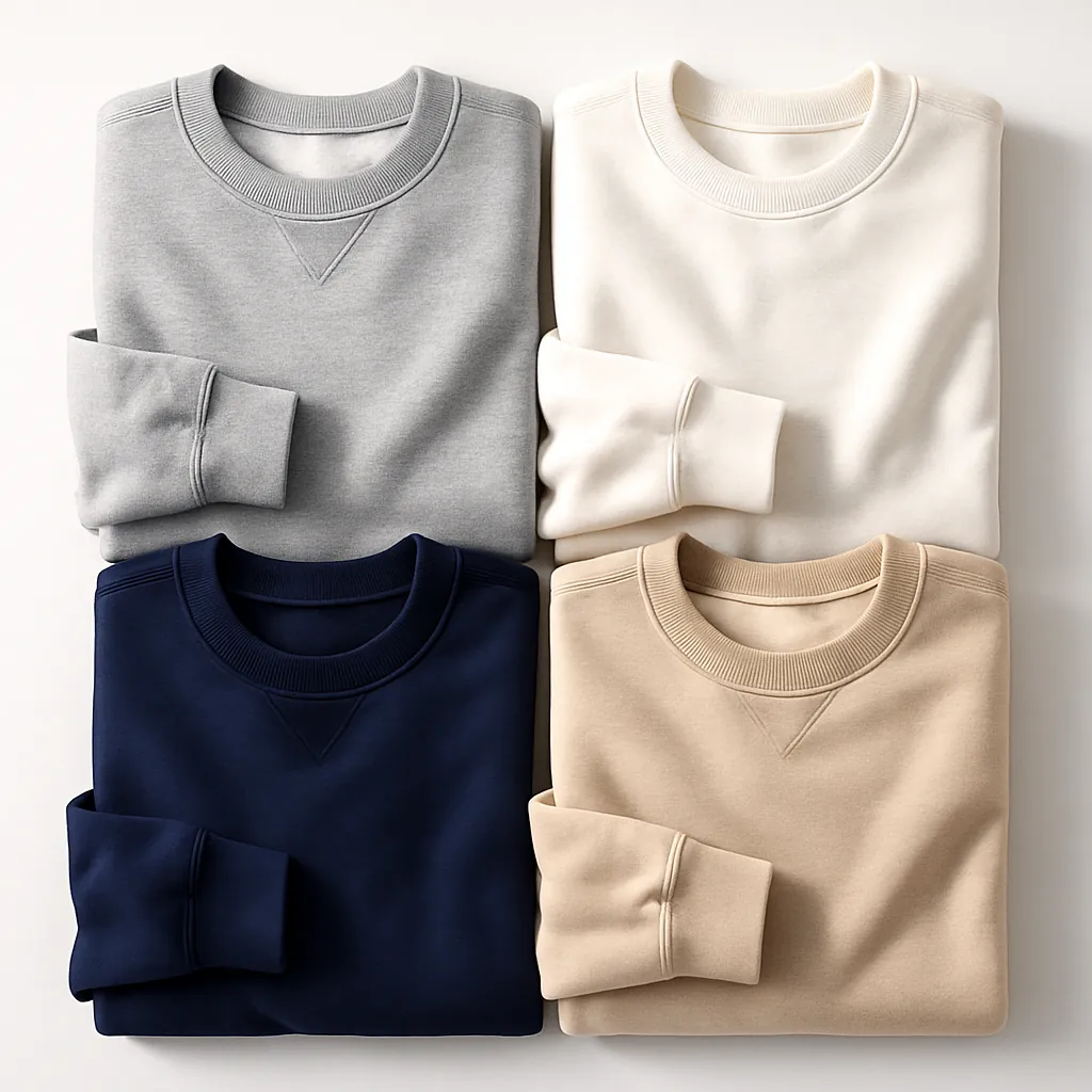 Colorful Sweatshirt Flatlay