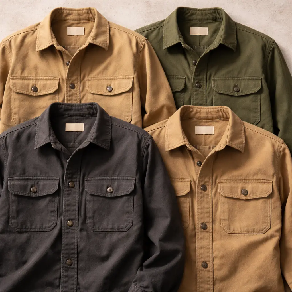 Earth-Tone Utility Shirts