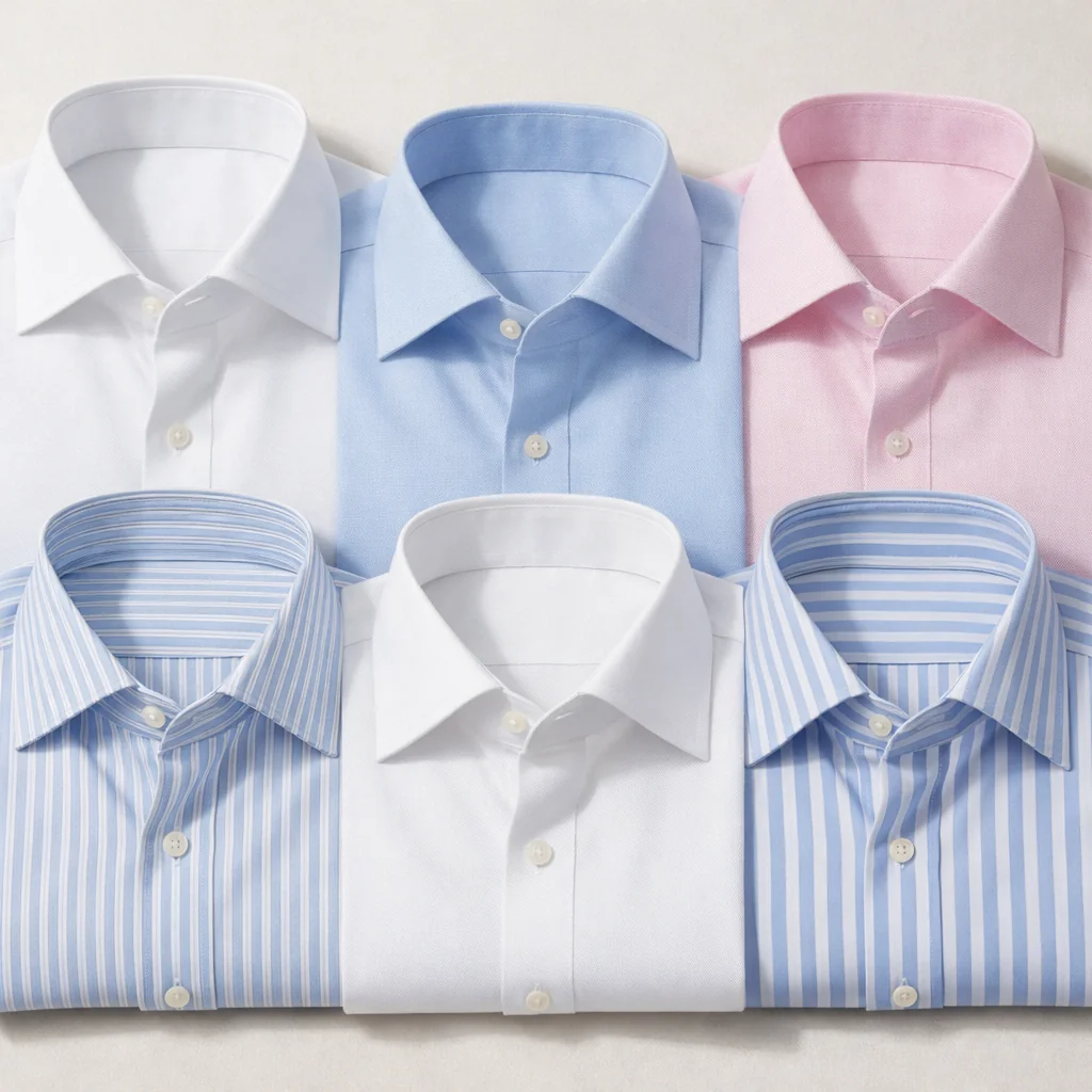 Elegant Woven Shirts Display