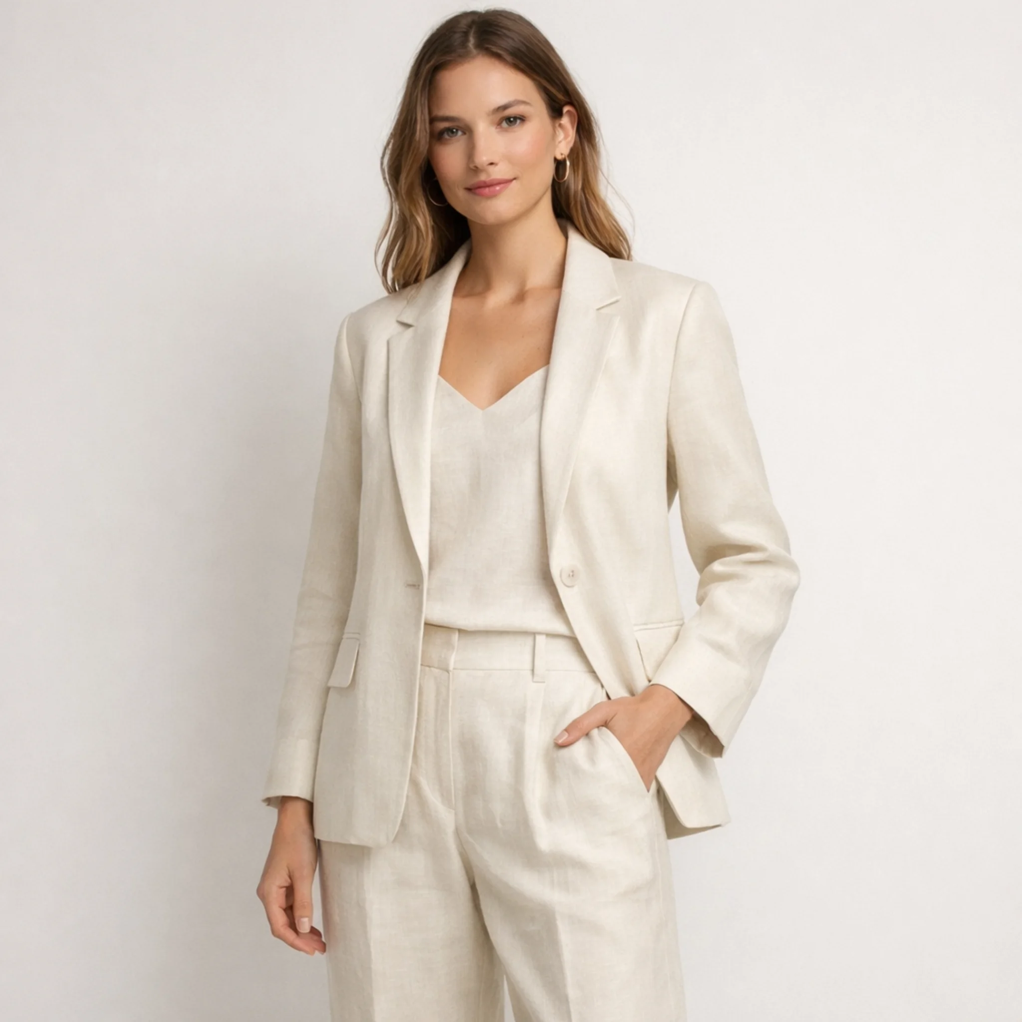 linen_womens_blazer_set